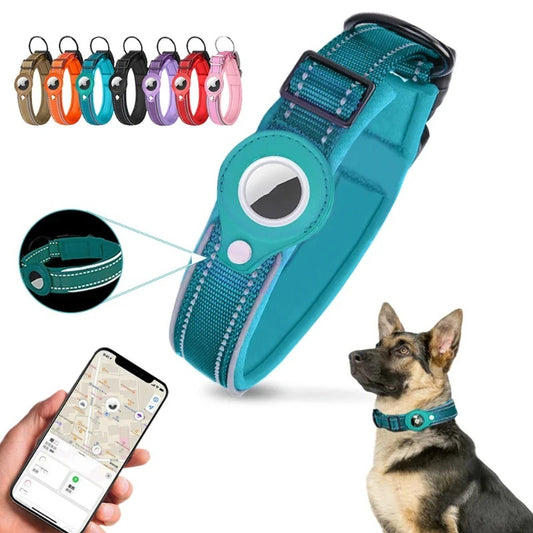 AirTag Pet Collar – Anti-Lost Nylon Dog & Cat Collar with AirTag Holder