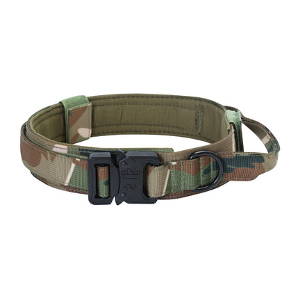 Tactical Dog Collar and Leash Set – Adjustable Military-Grade Nylon Gear for Dogs